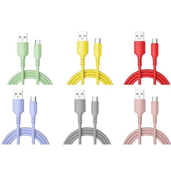 Data Cable Fast Transmission Anti-winding Type-C Charging Stable Liquid Silicone Charging Cable