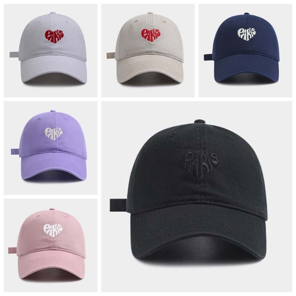 Korean Style Letter Embroidery Baseball Cap Sunscreen Unisex Sunshade Casquette  All Seasons