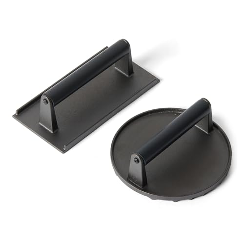 

Amazon Basics Meat Press, Round/Square, 1 Set (Round: 17.2 cm x 17.2 cm x 6.9 cm, Square: 28.7 cm x 21.1 cm x 7.4 cm)