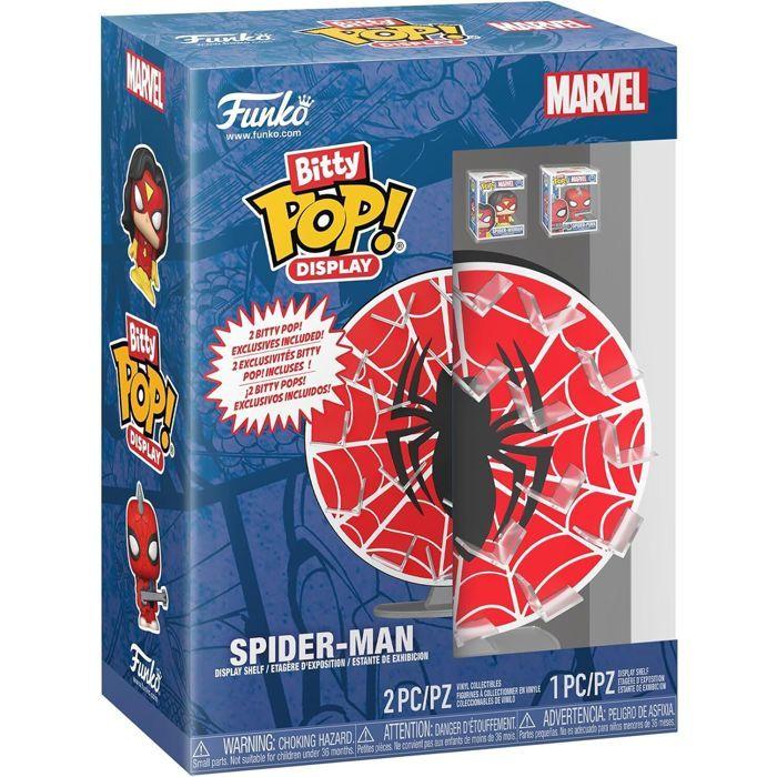 Figurine Funko Bitty Pop! Display - Marvel - Toile D'araignée