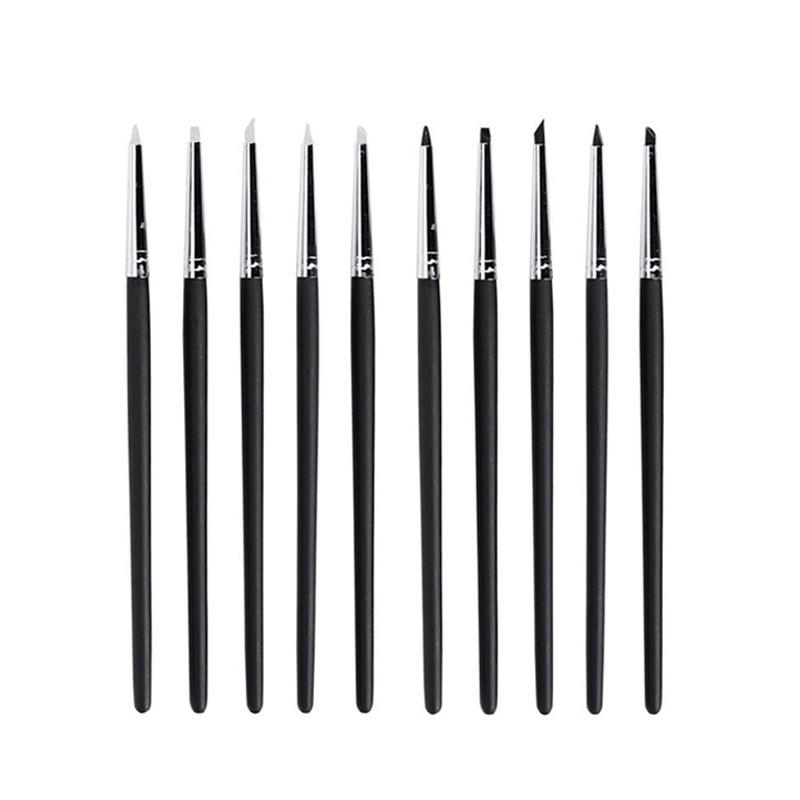 Silicone Brush and Eraser Pen Set - 5-Piece Clay Sculpting Tools for Art.