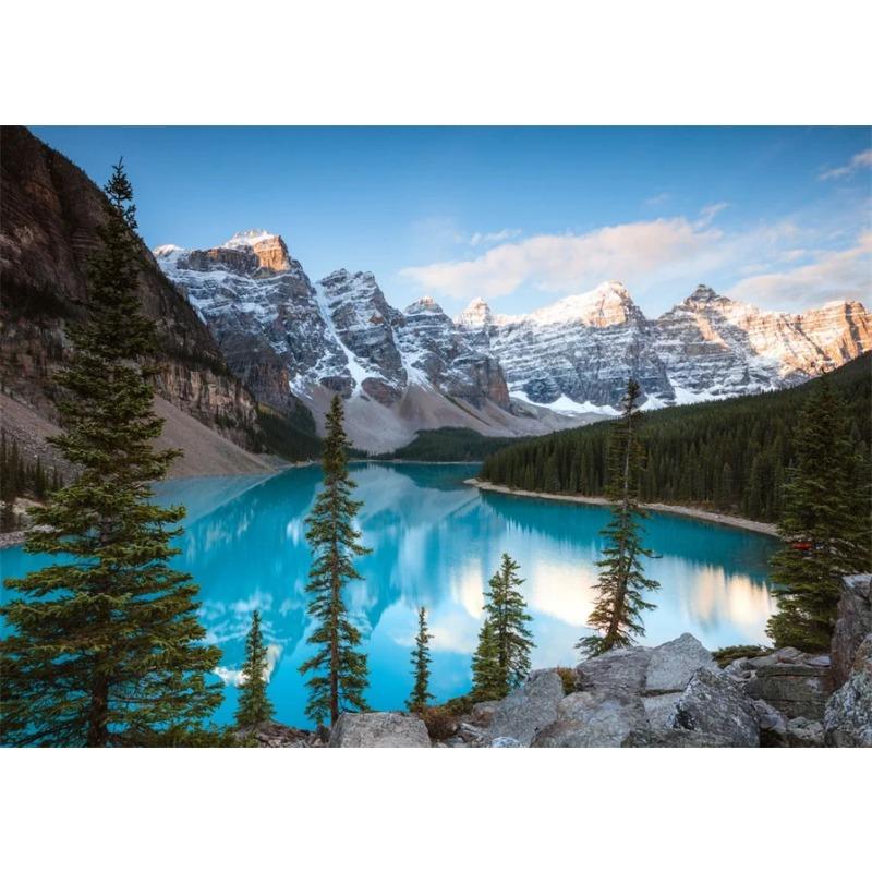 Modern Beautiful Nature Landsscape Canvas Painting Forest Mountain Lake Aurora Mural Prints Poster for Living Room Home Decor