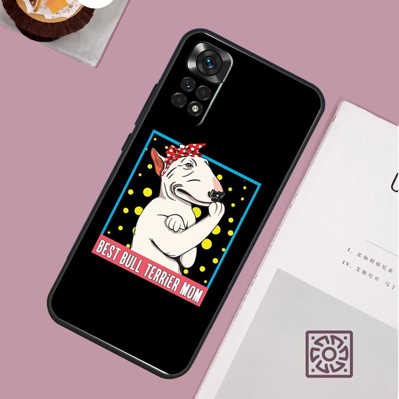 

Bull Terrier Dog Puppies Case For Xiaomi Redmi Note 14 Pro 13 12 11 10 15 Pro Plus Redmi 15C 15 14C 13C 10C 12C Cover Redmi 10