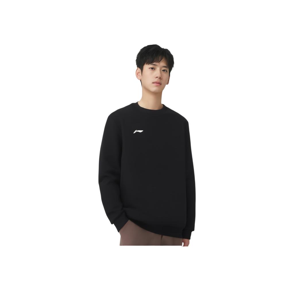 Li Ning Comfortable Casual Pullover Hoodie Men hoodies Black AWDUB25-1