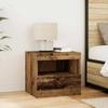 Nightstand with Drawers Reclaimed Wood Look 50 x 40 x 45 cm Engineered Wood