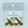 European American Trendy Cross-Border Punk Cold Wind Stainless Steel Earrings Geometric Irregular Drop Fashion Jewelry