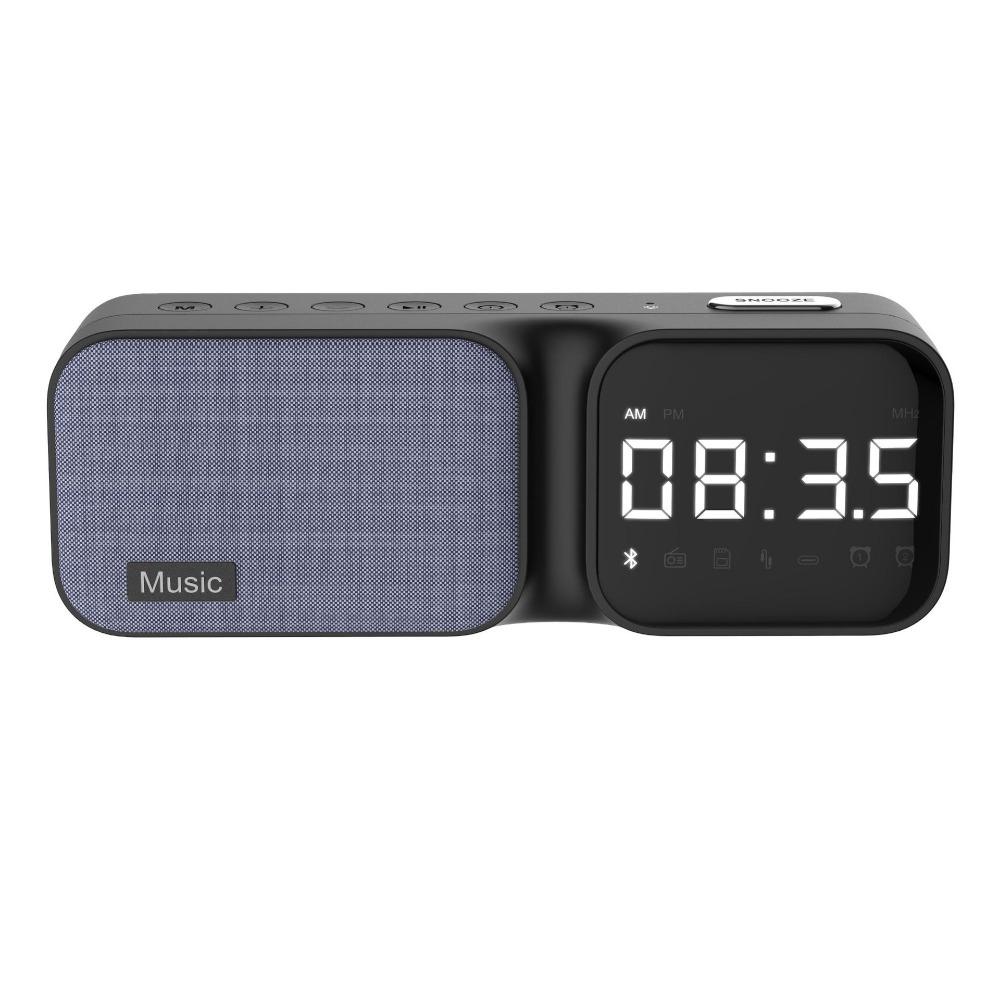 

FM Radio Digital Table Alarm Clock LED Display Sleep Aid Device Bluetooth Speaker Sleep Soothing чёрный
