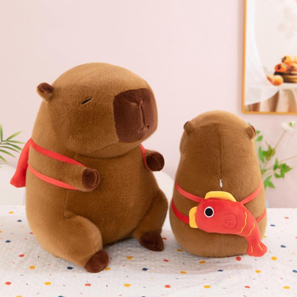 Koi Fish Simulation Capybara Toy Stuffed Stuffed Capybara Doll Capybara Plush Doll  Children Toys