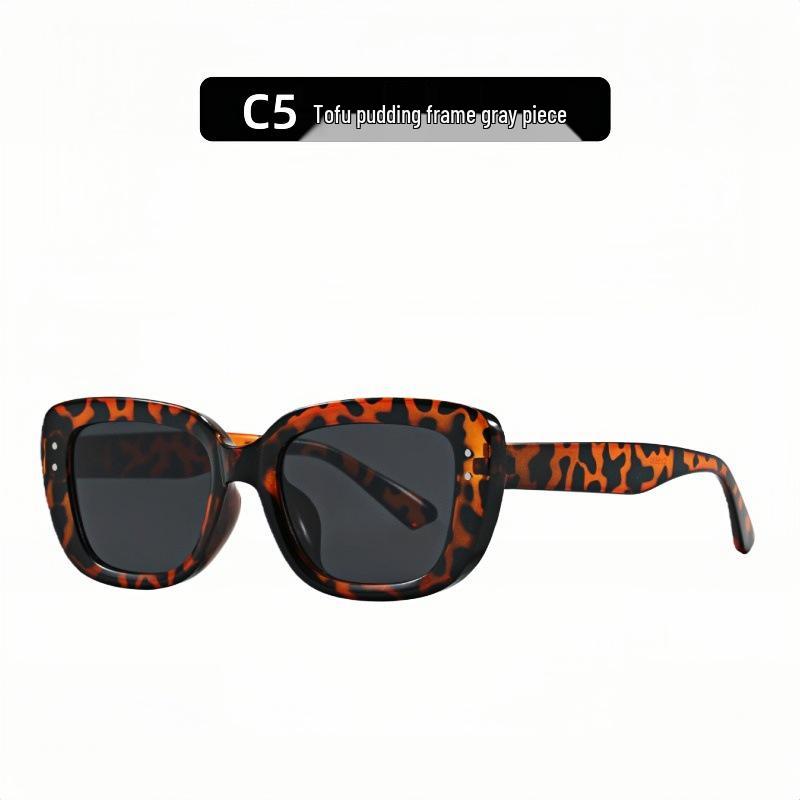 Korean Style Women s Retro Square UV Protection Sunglasses