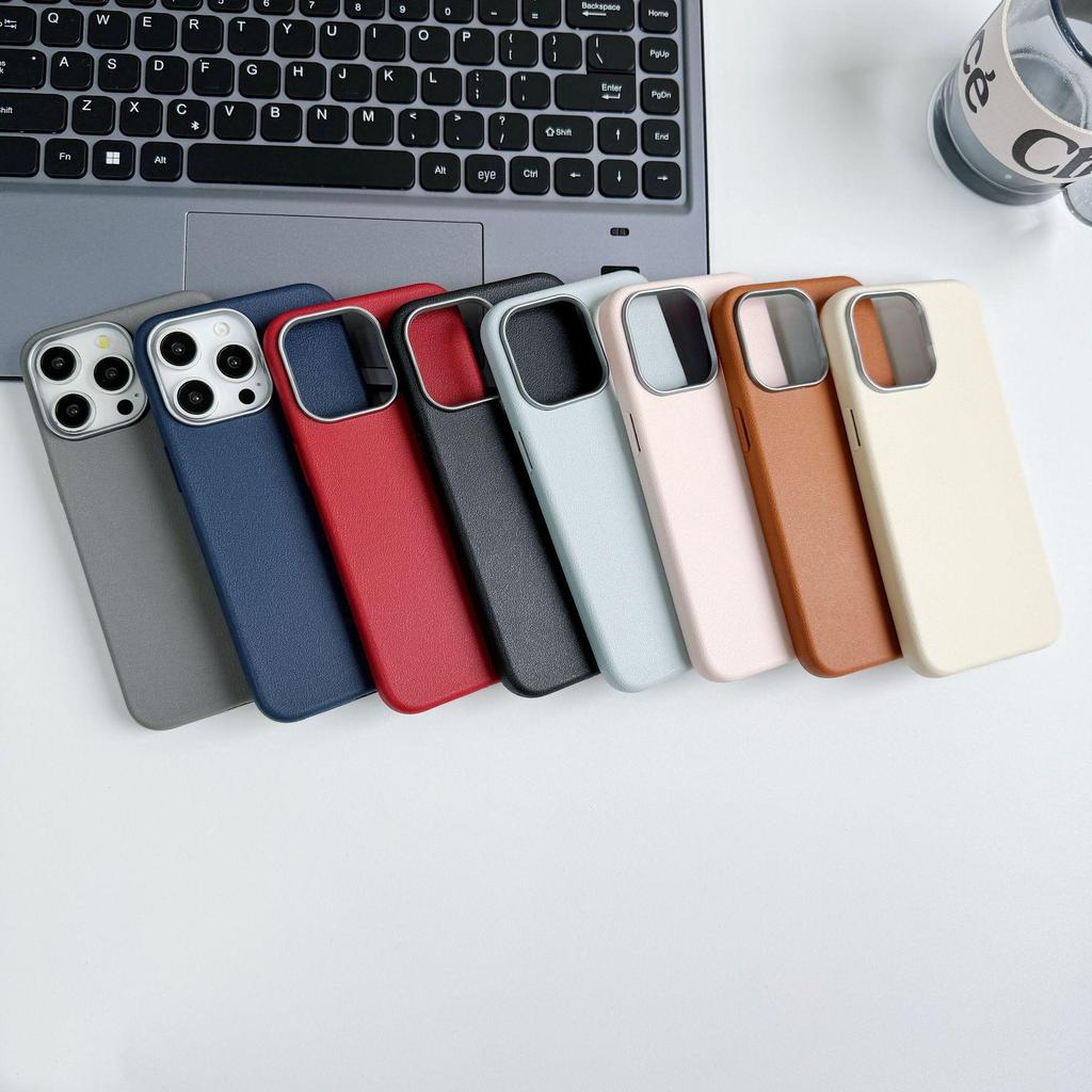 iPhone 17/16PRO Leather-Texture Drop-Proof TPU Case for 15/14/11/7P