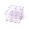 1Pcs Multi Compartment Nail Drill Bit Organizer Case For Nail Salon Desktop Manicure Accessory Plastic Nail Art Tool Storage Box