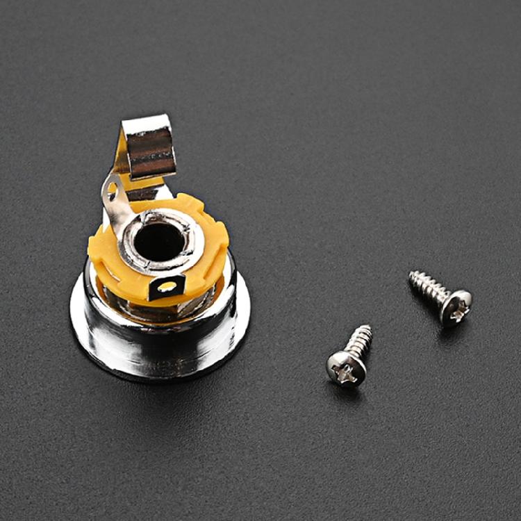 6.35mm Plug Electrosocket Jack Electric Guitar Parts Guitar Socket Jack Plate