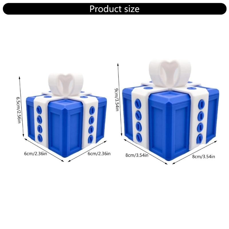 Unique Prank Storage Box 3D Printed Puzzle Box with Screws Prank Gift Box Funny Gift Box Desk Ornament
