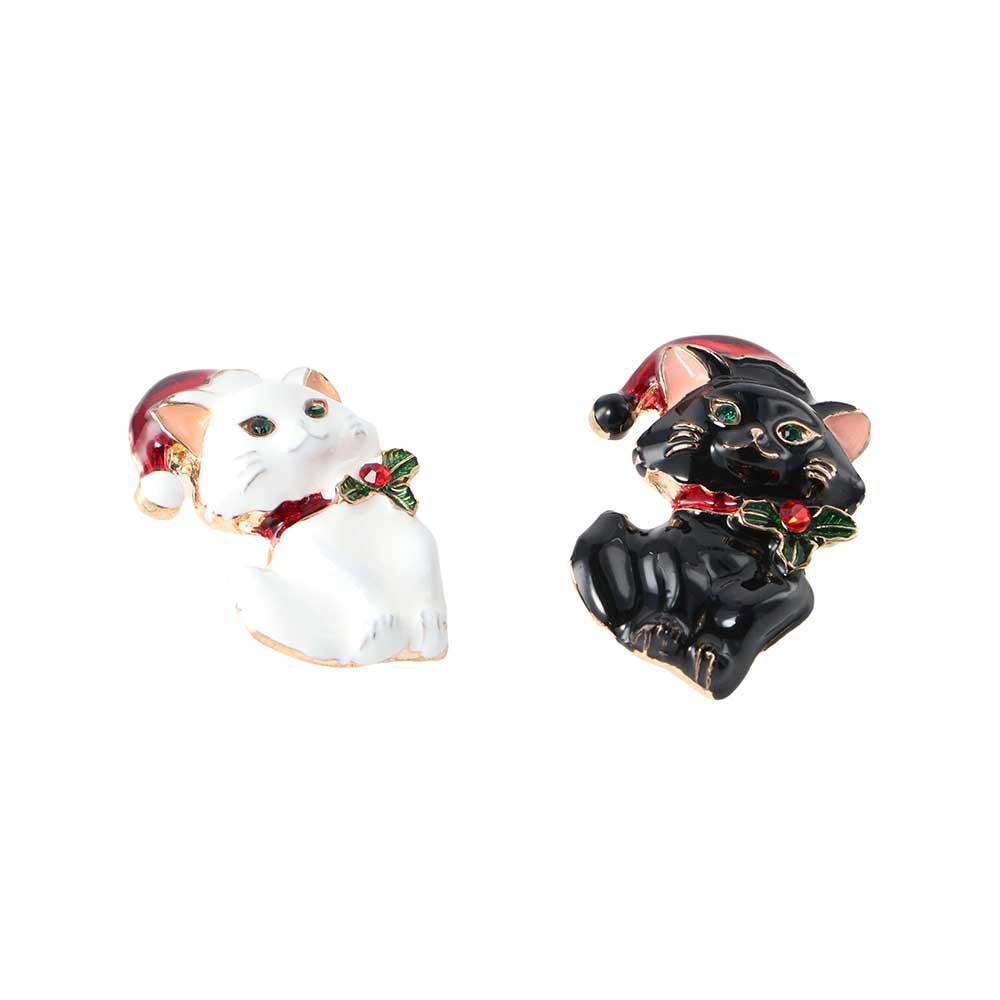 

Retro Suit Dress Animal Kitten Christmas Gift Jewelry Fashion Accessories Corsage Brooch Pin