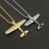 European and American Jewelry, Gold-plated Aircraft Pendant Necklace 2026