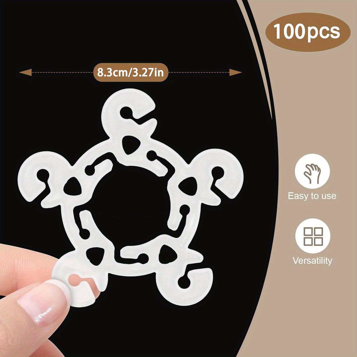 

100 шт. зажимов для воздушных шаров S для арки из воздушных шаров, колонны, подставки и цветов из воздушных шаров для украшения дня рождения, свадьбы, детского душа 100pcs