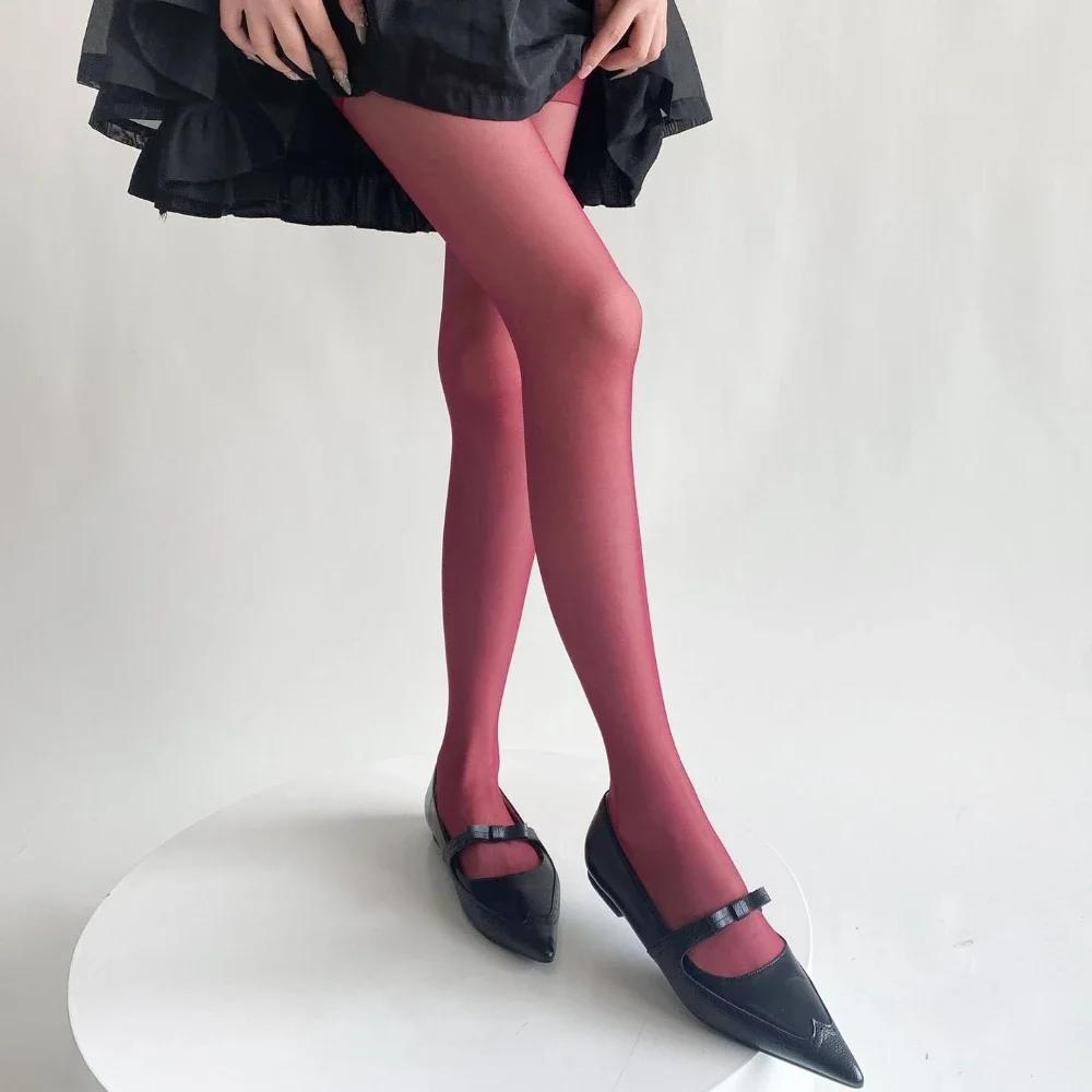1 Pair Ultra Thin Nylon Thigh High Stockings Pantyhoses Women Sexy Women Tights Velvet Sexy Lingeries Hosiery Body Stockings