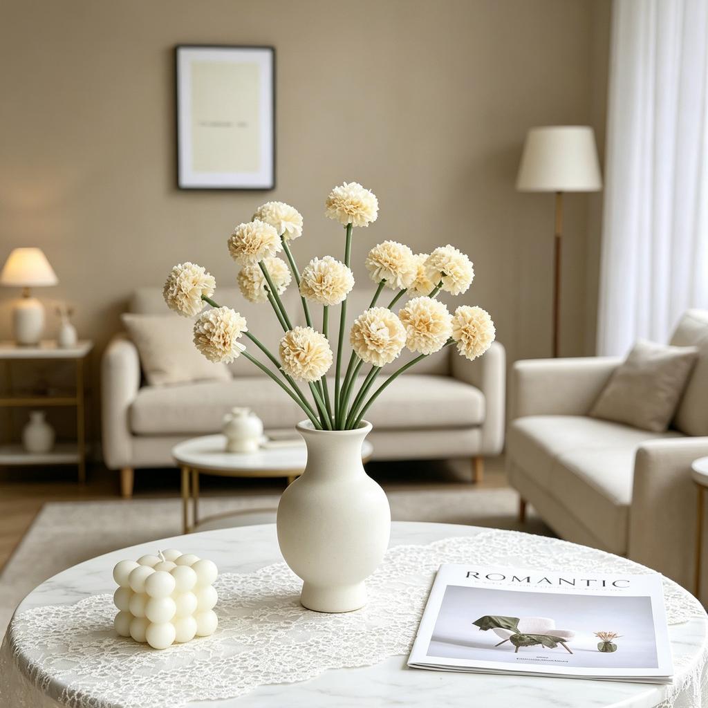 Artificial Flowers Silk Mini Ball Chrysanthemum Home Room Wedding Bridal Bouquet Decora Festival Outdoor Yard Garden DIY Gifts