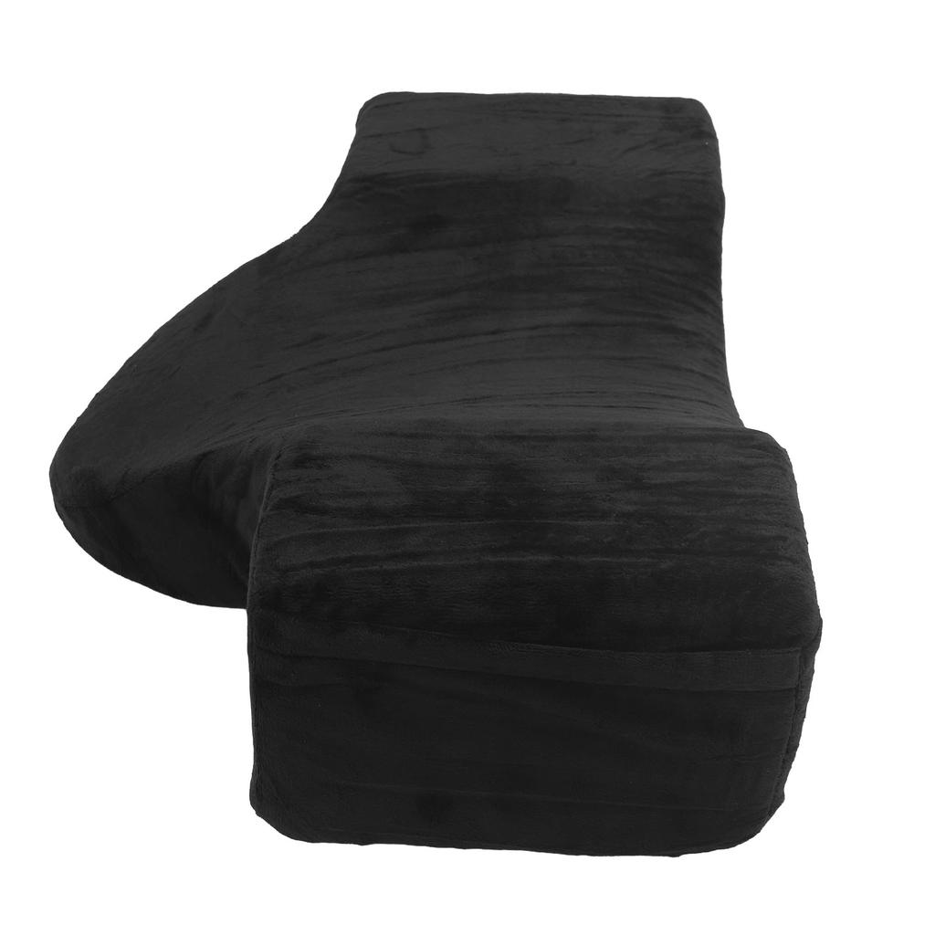 U Shaped Pillow for Eyelash Extensions Curved Memory Foam Side Pocket Velvet Pillowcase Lash Bed Pillow with Neck Back Support