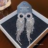 925 Silver Needle Tassel Pearl Earrings: High-End Celebrity Design for Women