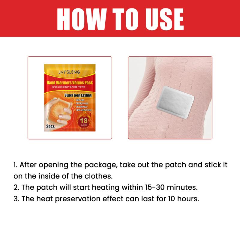 Self Heating Hand Warmers 20Pcs Heat Portable Pads for Outdoor Activities Winter Sports Travel
