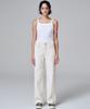 MALOUPE 9106 Semi-Wide Denim Pants (Cream)