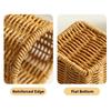 Rustic Style Imitation Rattan Storage Bucket Simple Plastic Pen Holder  Household