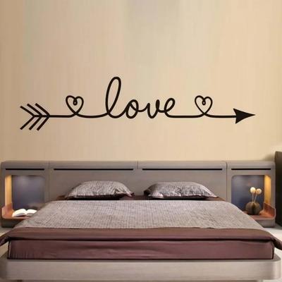 Love Arrow Wall Sticker Home Decoration For Bedroom Living Room Decor Wall Stickers Mural Vinyl Decorative Wallpaper Wall Decor