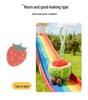 Fruit Plush Keychain: Cute Apple & Banana Desk Companion Ornament Gift