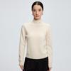 Women's Cashmere Soft Knit Half-High Neck Sweater - Fluffy Solid Color Base Layer for Autumn/Winter