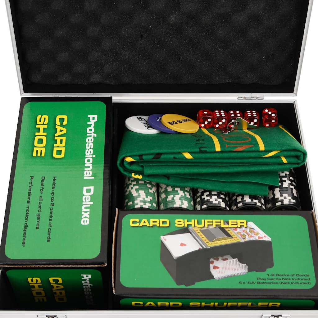 Vidaxl Poker Chip Set, 300 Pcs, 11.5 G