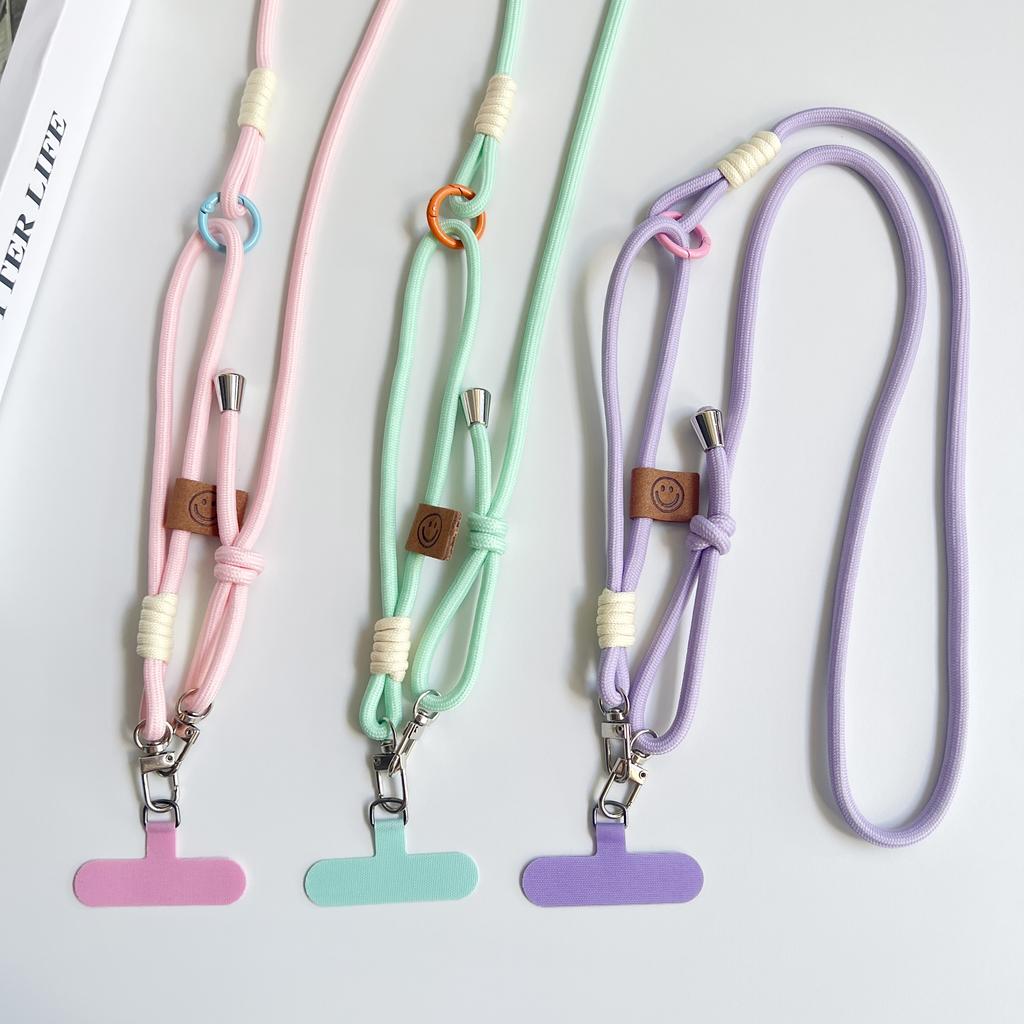 Simple Two-in-one Mobile Phone Lanyard, Crossbody Strap, DIY Wrist Short Rope, Multi-Functional Adjustable Fancy Lanyard