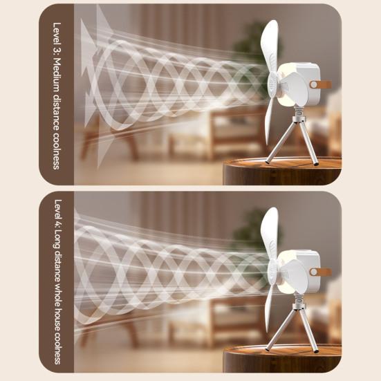 Deckenventilator mit Fernbedienung Fernbedienung 4 Windgeschwindigkeiten Multifunktional Batterie