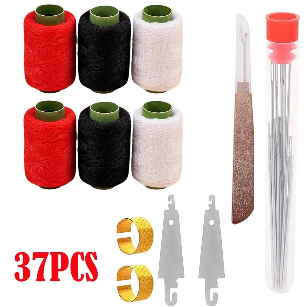 Set di Strumenti da Cucito Multiuso da 31/34/37 Pezzi con Ago Superiore Kit Ago e Filo Facile per Cucire Ago da Cucito per Trapunta per Cucire Trapunte