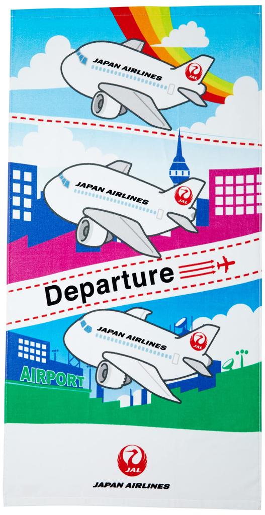 Marushin Bath JAL Japan 60 X 120 Rainbow 0310403400 Towel, Airlines, Approx. Cm, Sky,