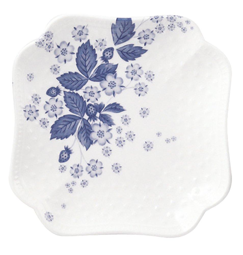 

Wedgwood Strawberry Bloom Indigo Small Wedding 5C109205021 [Officially Imported] Plate, Gift, синий