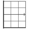 Shower Enclosure ESG 116 X 140 Cm Black