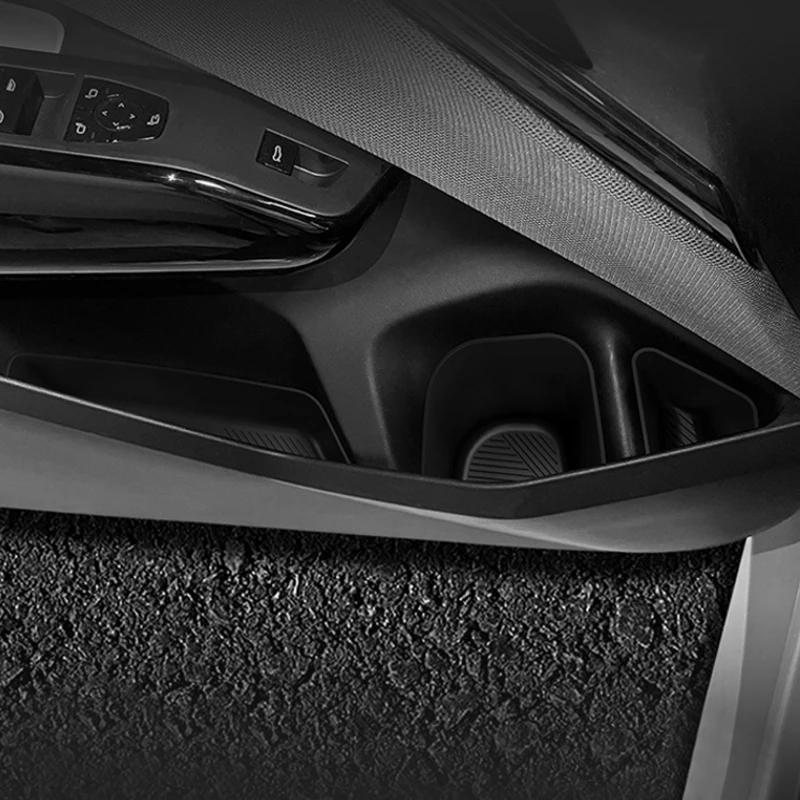 For BMW X3 2024-Present Car Armrest Box Storage ABS Door Windows Lift Cover Storage GPS Organizer Under Centrol Control Tray
