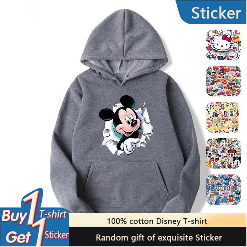 Disney Partner-Look Mickey Mouse Kapuzenpullover für Paare, Kinder-Hoodies für Frühling, Herbst und Winter