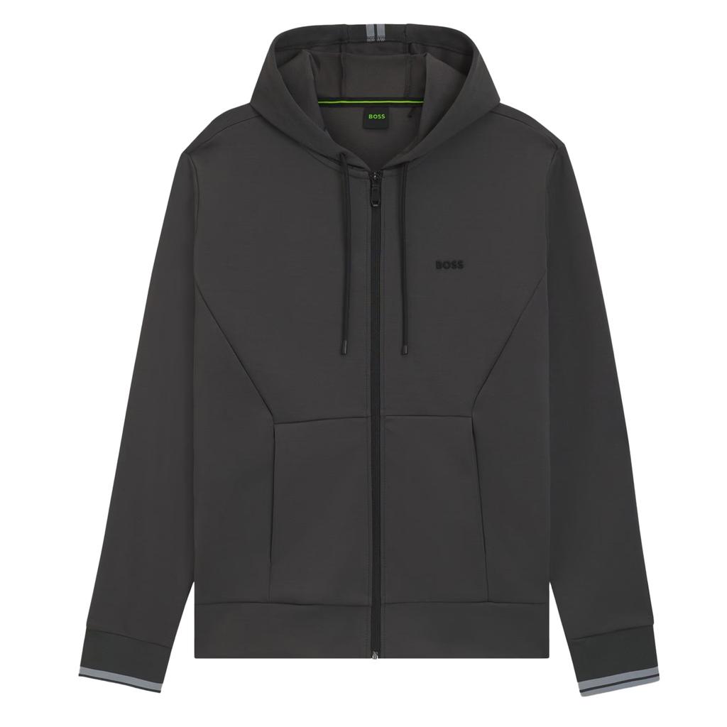 BOSS Mens Stretch Sport Full Zip Hoodie