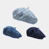 2025 Beret Hat Denim Newsboy Cap French Style Painter Hat Solid Color Casual Artistic Japanese Minimalist Urban Street Fashion