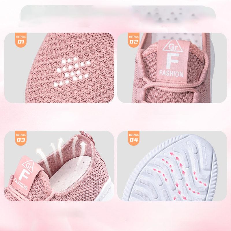 Obuv pro volný čas Dámská móda Běžecká obuv Létající Tkaná Prodyšná obuv Trendy sportovní obuv s měkkou podrážkou