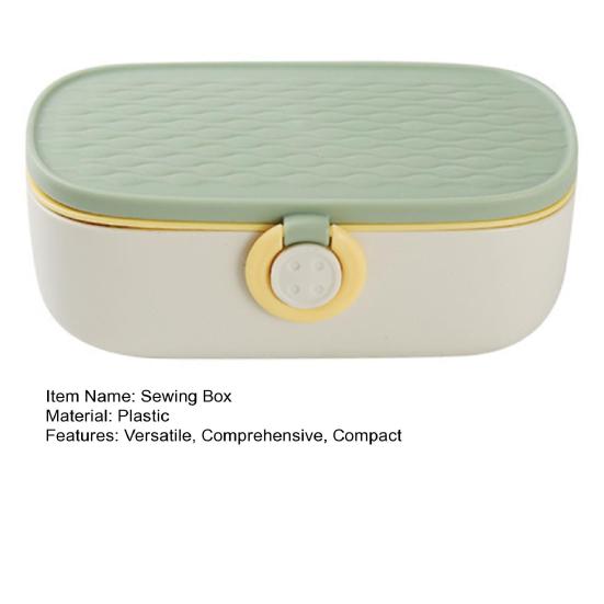 Multi-Function Sewing Kit with Case Portable Thread Needle Set Includes Needles Threads Scissors Buttons Compact Organizer for Travel Home Repairs