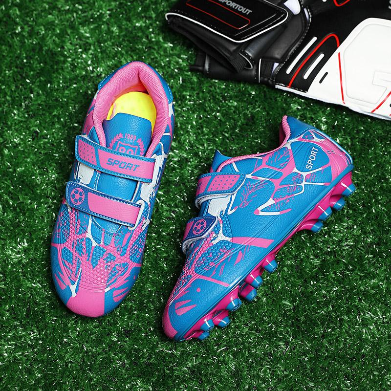 Kid's Football Shoes Youth Nails Solid Double Magic Stick Football Shoes Training Boys Football Boots