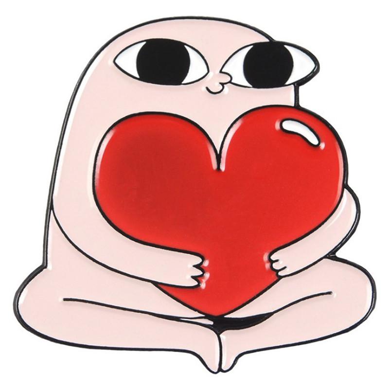 

Креативна сплавна брошка Креативні аксесуари Значок One Size рожевий