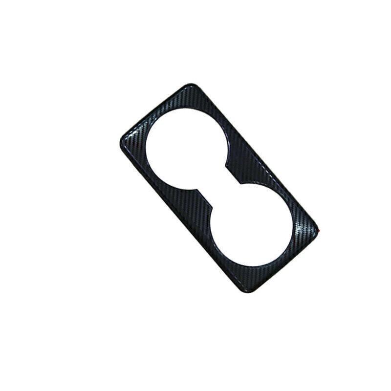For Mazda CX-30 2020-2023 Carbon Fiber Steel Rear Armrest Water Cup Holder Panel