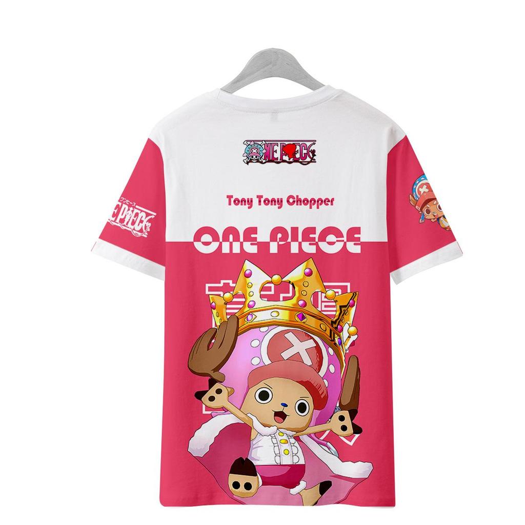 11 barev ONE PIECE Anime Dámské Pánské Trička Kreslený Potisk O-Výstřih Oversized Krátký Rukáv Módní Pánské Oblečení Streetwear