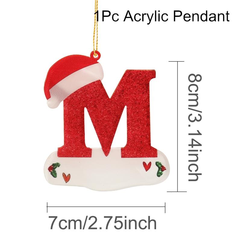Christmas Acrylic Letter Pendant 2026 Merry Cristmas Decoration for Home Xmas Tree Hanging Ornaments Navidad Natal New Year 2026