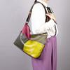 Premium Contrasting Color Splicing Tray Obo Bag Women'S Retro Large-Capacity Personalized Casual Shoulder Messenger Bag