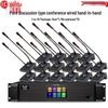 HuiDu QH-9300S Professional Wired Gooseneck Conference Microphone System (CN Version)
